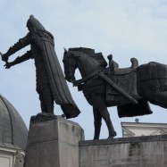 Vilnius, Lituania, monumento a Gediminas